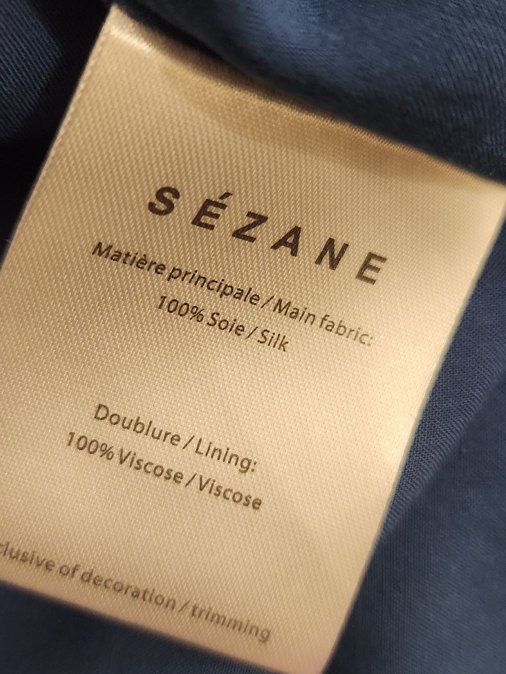 Sezane Kleider: Robe SÉZANE bleue taille 34 en soie – Gebraucht aus Niedergösgen von Eva2410 5