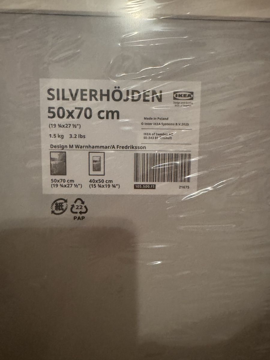Cornici: IKEA Bilderrahmen Silverhöjden 50x70cm – Nuovo e nell'imballaggio originale da Schmerikon venduto da Chruesimuesi1670 3