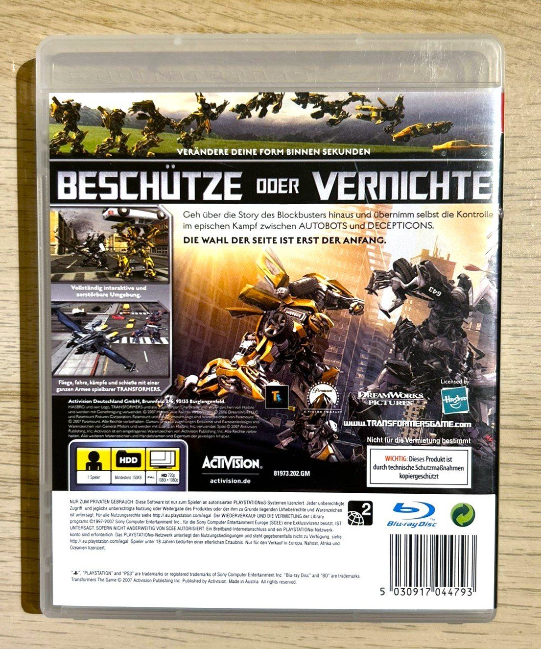Sony Spiele: Transformers The Game PS3 – Gebraucht aus St. Gallen von Alpine.Arcade 1