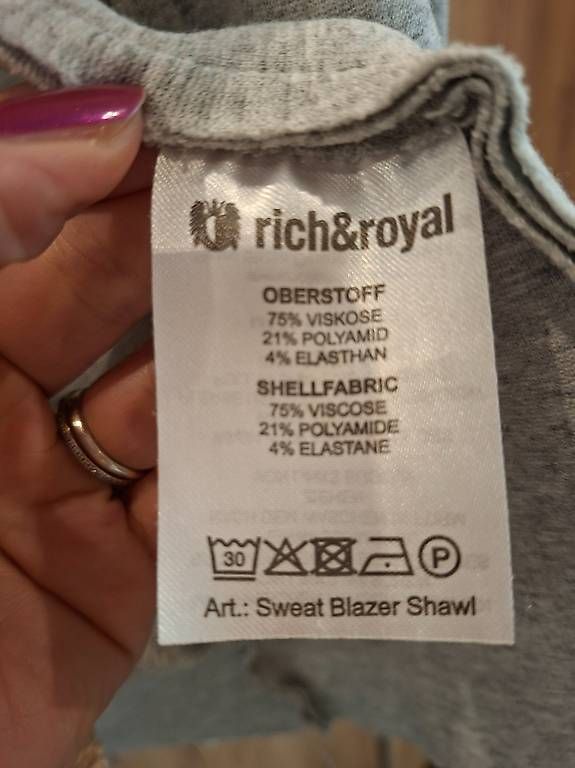 Giacche: Rich&Royal Blaser grau Gr.xs/s – Usato da Flurlingen venduto da Atea8 2