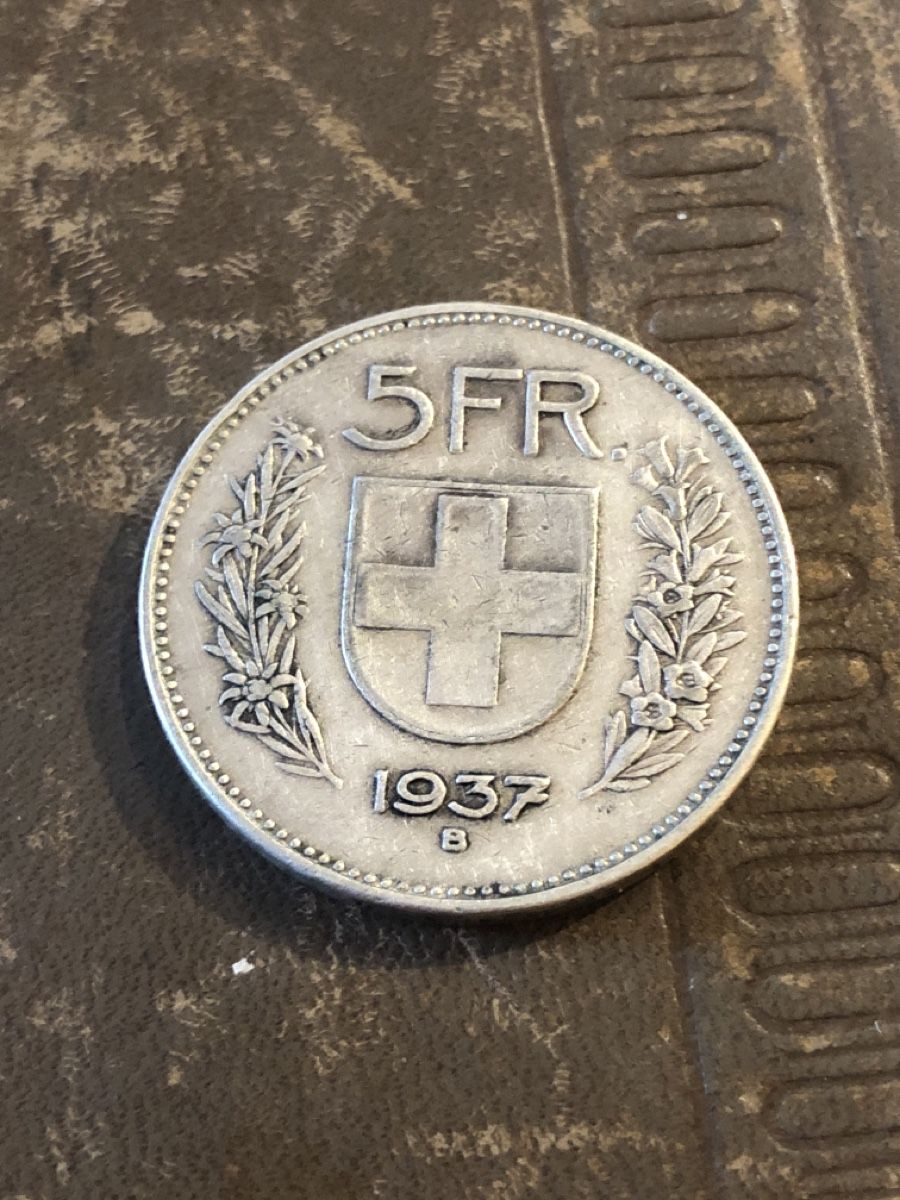 Tutti le monete: 5 Franken 1937 – Usato da Mühlethal venduto da nyffeler2815