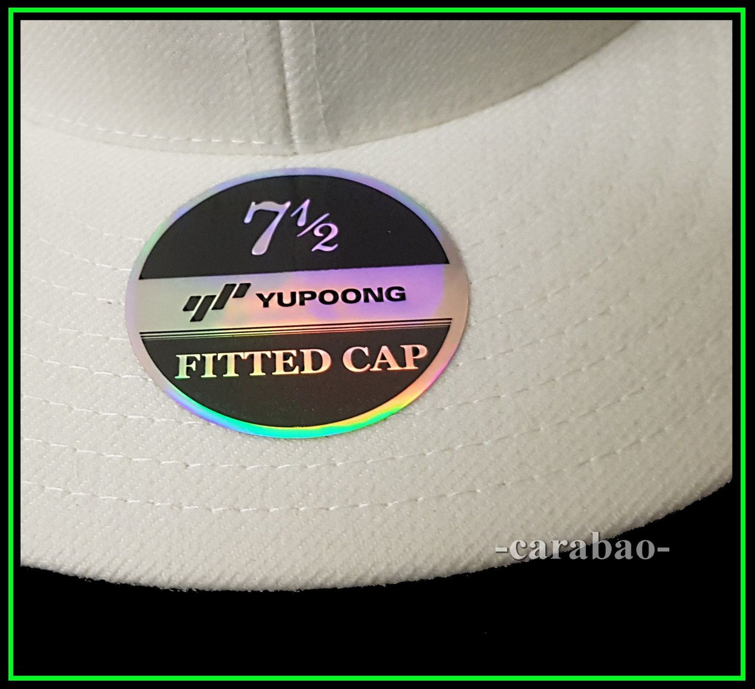 Copricapi, berretti & cappellini: Original YUPOONG Fitted Cap / Weiss / Gr. L – Nuovo (secondo la descrizione) da Winterthur venduto da -carabao- 2