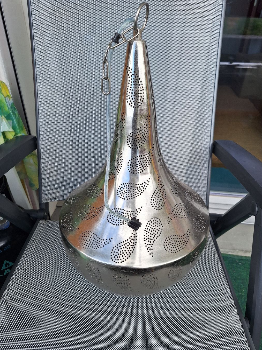 Lampadari & plafoniere: Orientalische Hängelampe, silber, reduziert – Usato da Pratteln venduto da Thermocare 3