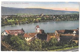 Mumpf mit Hotel Sonne und Säckingen Feldpoststempel