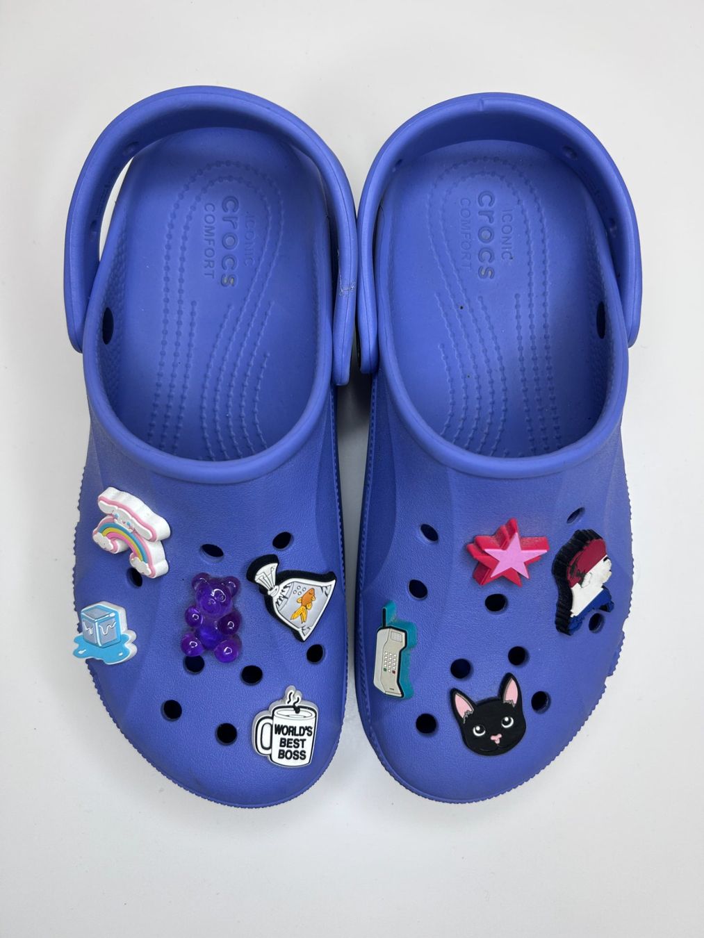 Crocs Scarpe da uomo: Platform Crocs with Jibbitz – Usato da St. Gallen venduto da look-twice 1