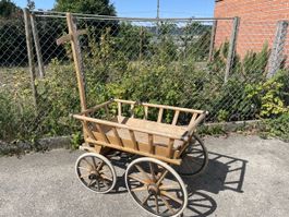 Holz Leiterwagen mit Lenker guter Zustand
