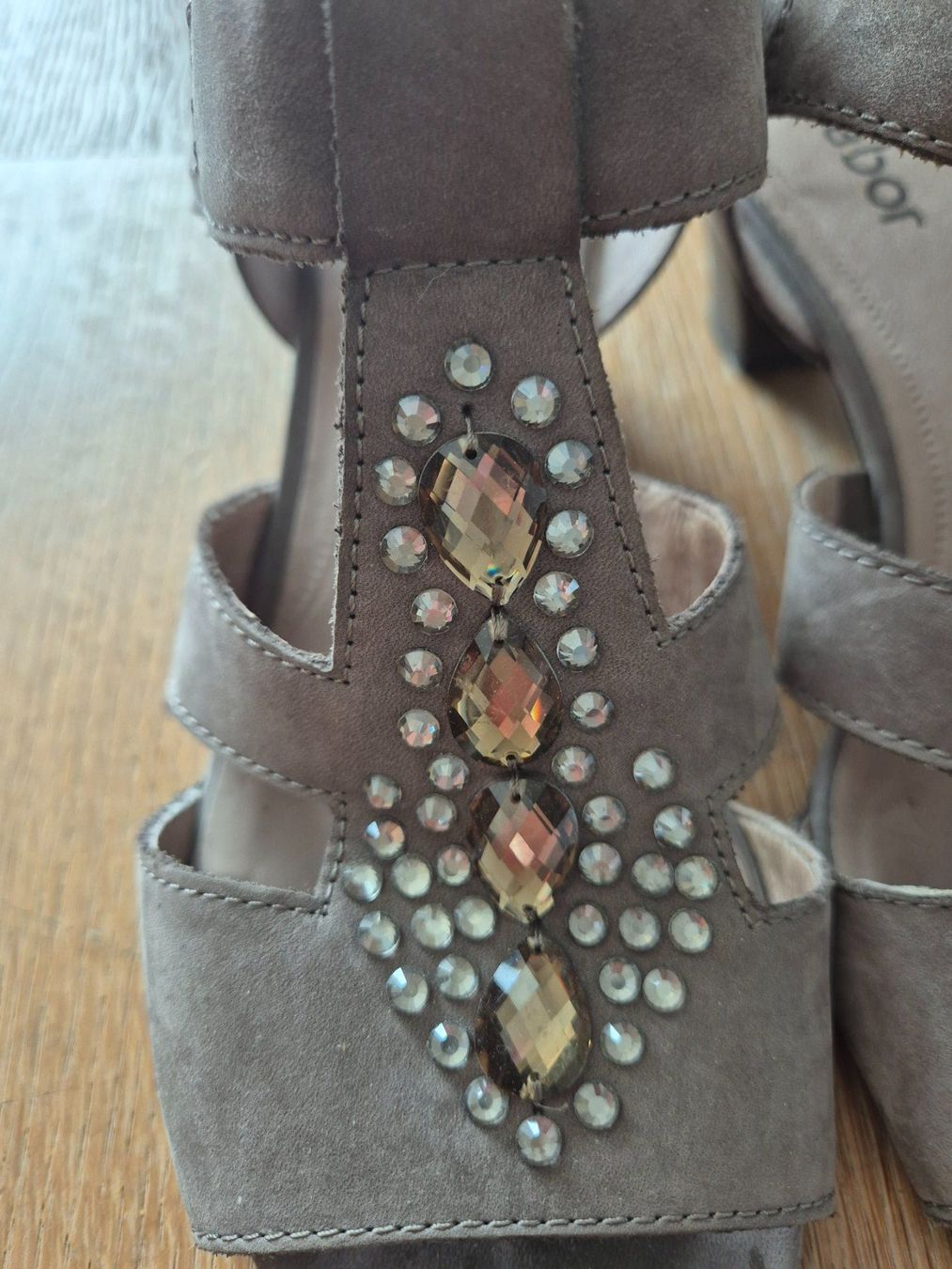 Gabor Scarpe da donna: Gabor Sandalen Grösse 38 mit Schmucksteinen – Usato da Buchs ZH venduto da peti0713 4
