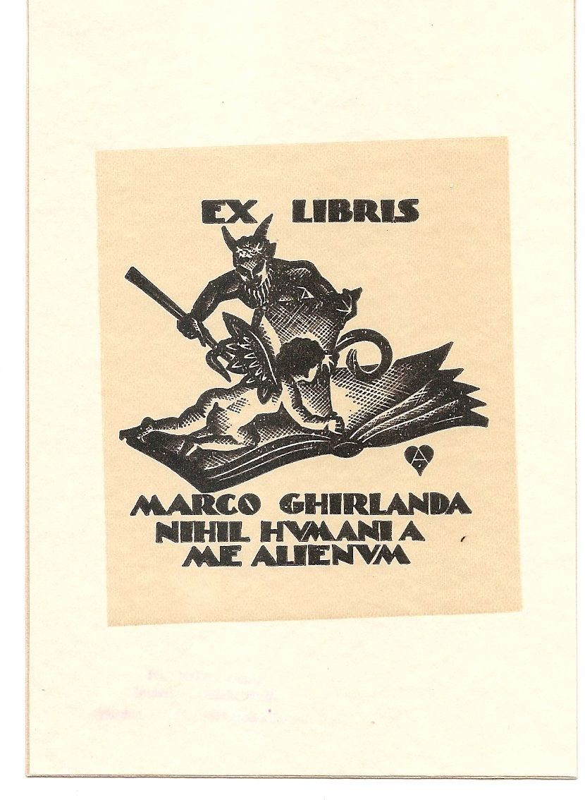 Incisioni: Ex libris Marco Ghirlanda, original – Usato da Farvagny-le-Grand venduto da OlivierFurrer