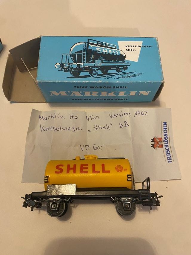 Märklin Modelleisenbahnen: Märklin 4502 Kesselwagen Shell DB Blech Version 1962 – Gebraucht aus Diessenhofen von Albin00 2