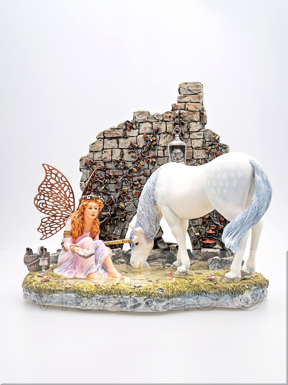 Sculture & Statue: FANTASY WORLD® - Figurine: Elfe mit Einhorn – Nuovo (secondo la descrizione) da Rotkreuz venduto da Radus24