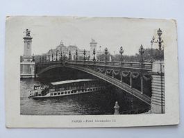 Ansichtskarte Paris Pont Alexandre III 1905 gelaufen
