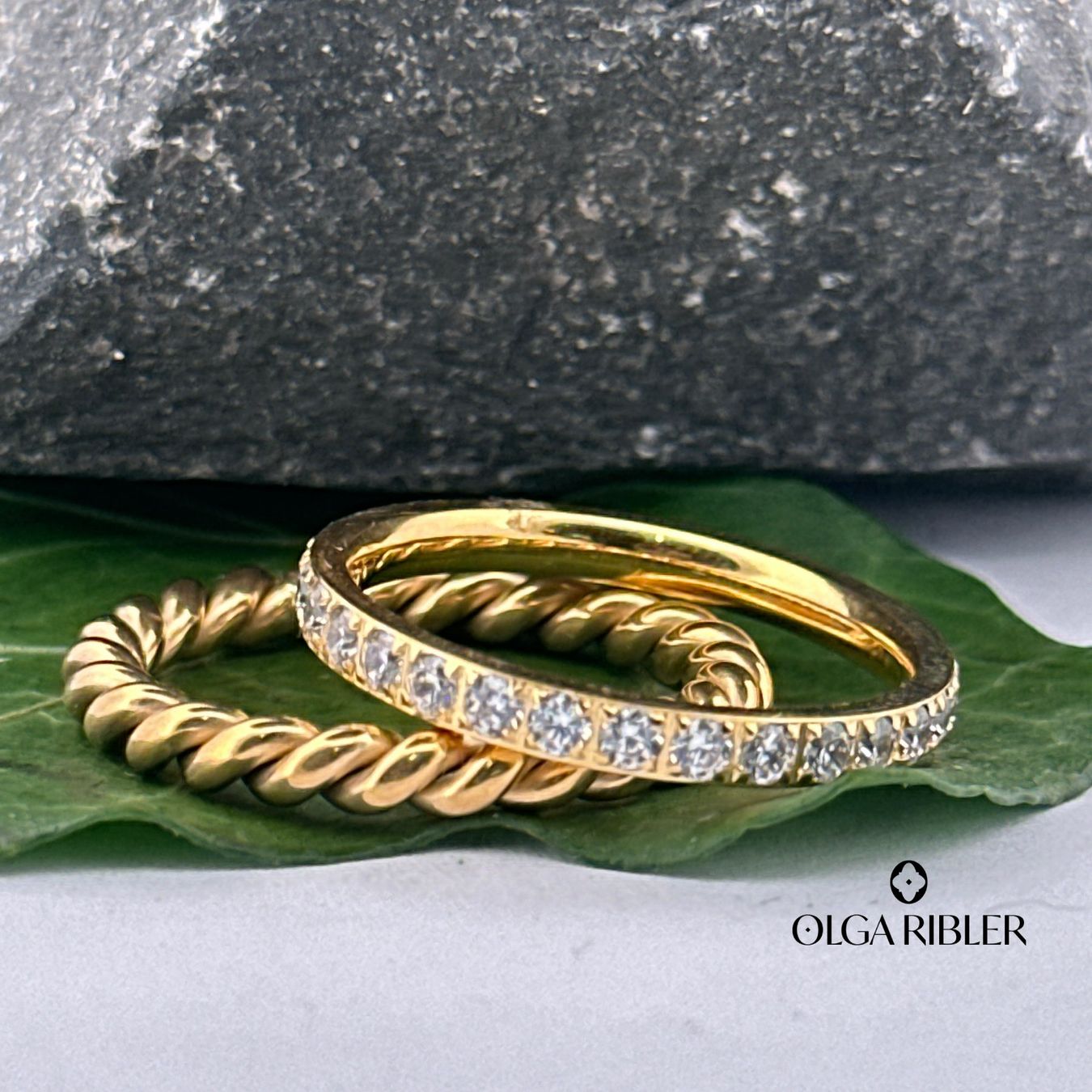 Olga Ribler Ringe: Edelstahl Set aus 2 Ringen Grösse 56 – Neu (gemäss Beschreibung) aus Luzern von Schmuckoutlet 5