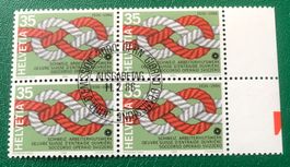 4 er Block Nr. 720 mit ETStempel Bern