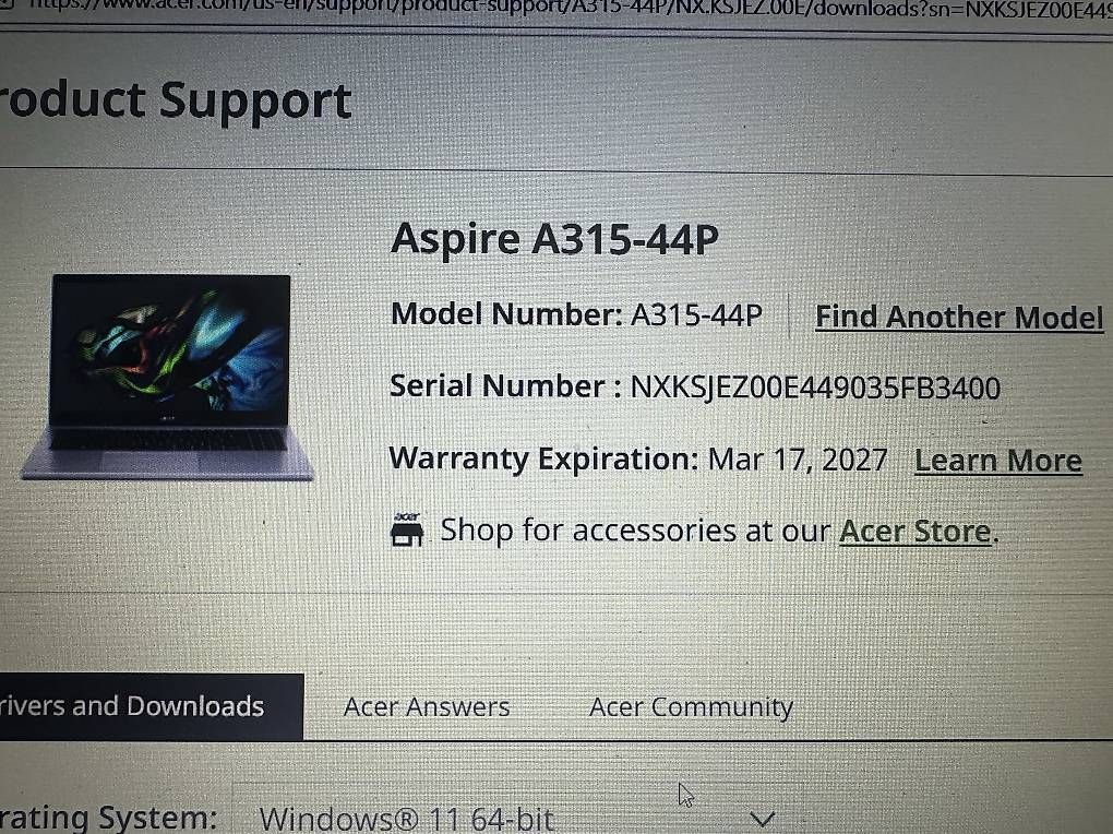 Notebook: Acer laptop mit Garantie – Usato da Schwarzenbach SG venduto da lyondn 1