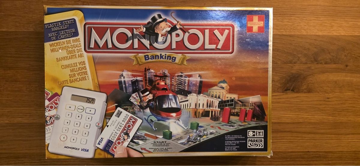 Giochi: Monopoly Banking Schweiz / Swiss Edition  – Nuovo (secondo la descrizione) da Weisslingen venduto da lar_r9qr