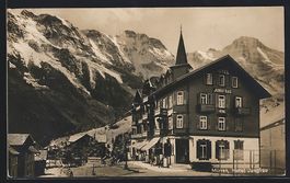 Mürren, Hotel Jungfrau vor Gebirgspanor