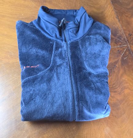 Mammut Fleecejacke – Grösse XXL – Schwarz / Dunkelblau