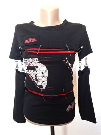 Haut Punk  K-STAR –Neuf -Manches Amovibles & Épingles–Gr.S/M