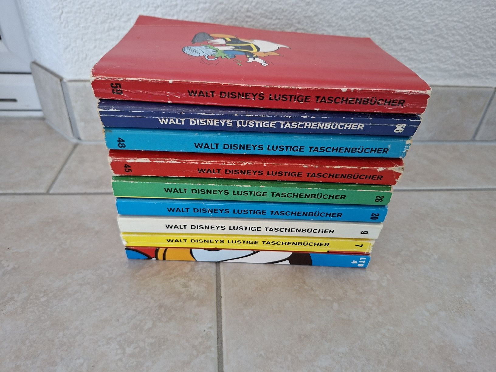 Comics: 9 Lustige Taschenbücher  – Gebraucht aus Büsserach von Grenzstein 2