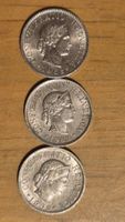 Pièces rares suisses 5 centimes, millésimes 1963 1968 1969