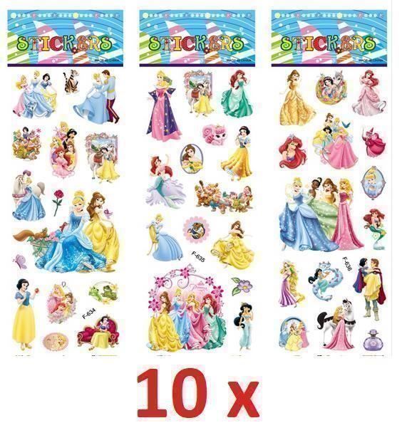 Aufkleber: 10 feuilles autocollants 3D princesses – Neu und originalverpackt aus Gurmels von Swisspod