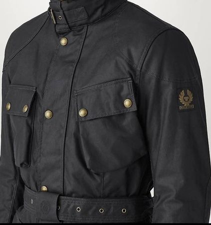Veste moto Belstaff en coton ciré taille XL
