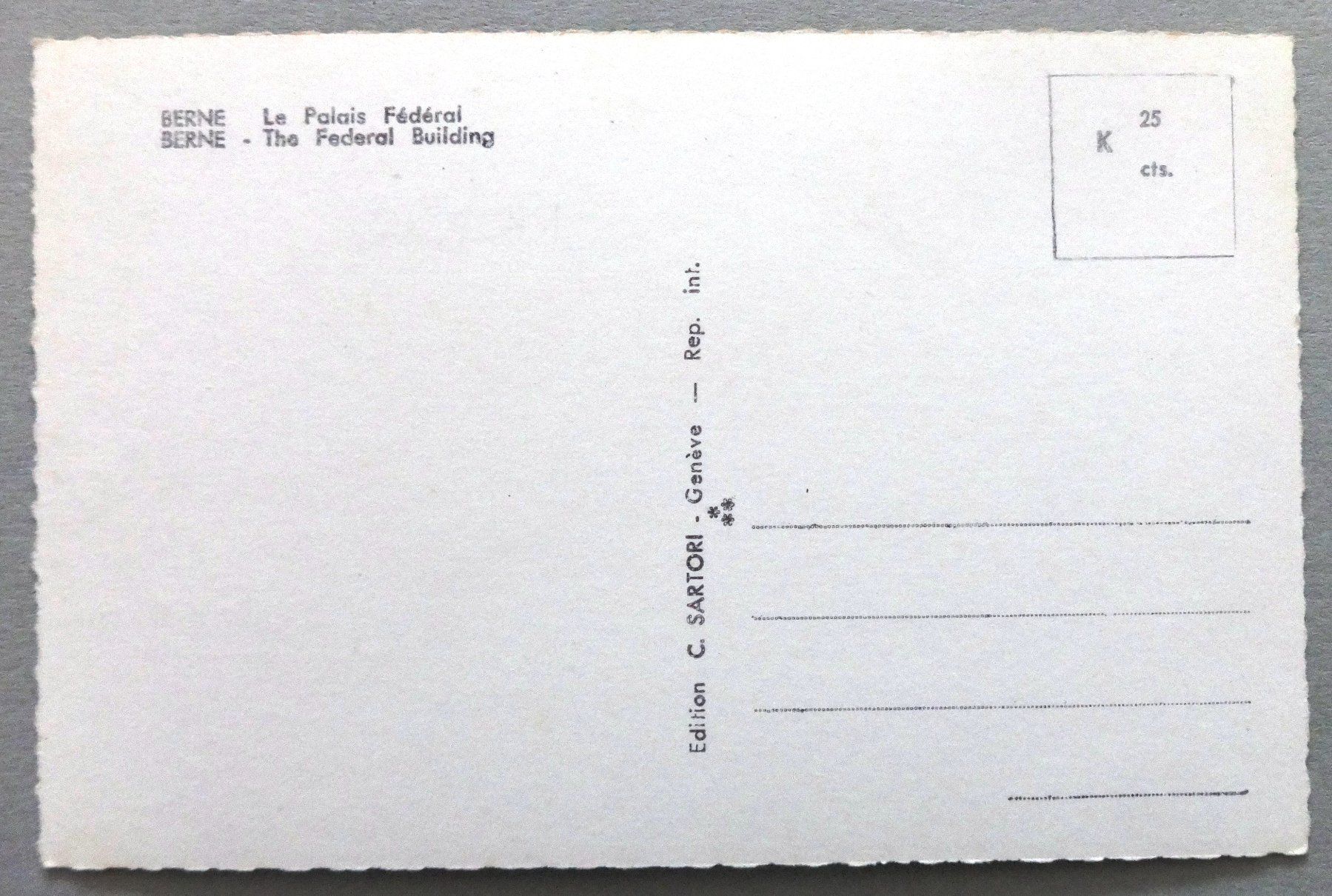 Cartes postales: Bern - Bundespalast – D'occasion à Fétigny par Billy2miny 1
