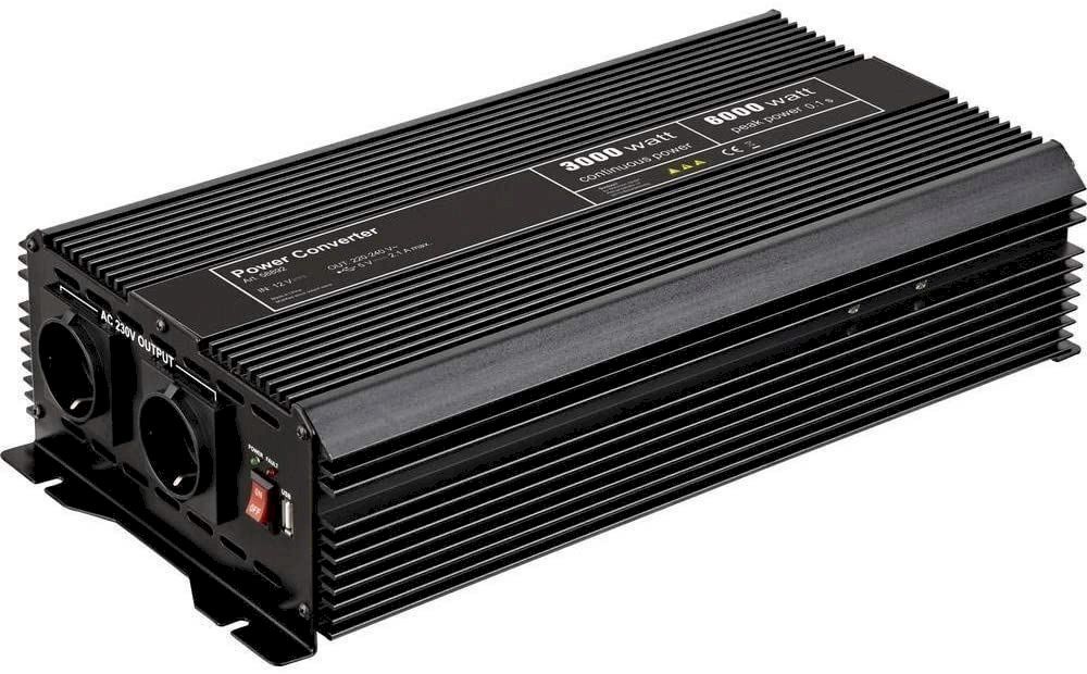 Wechselrichter: Wechselrichter GOOBAY 12V-230V 3000W – Neu und originalverpackt aus Bottighofen von zaap