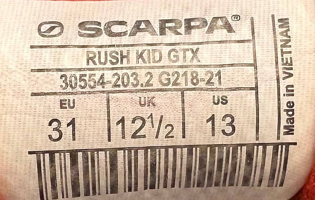 Scarpa Scarpe per ragazzi: Kinder-Wanderschuhe Scarpa Rush Kid GTX Gr. 31 – Usato da Zürich venduto da gcarnaille 3
