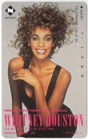 Whitney Houston - seltene Star Werbe-Telefonkarte aus Japan
