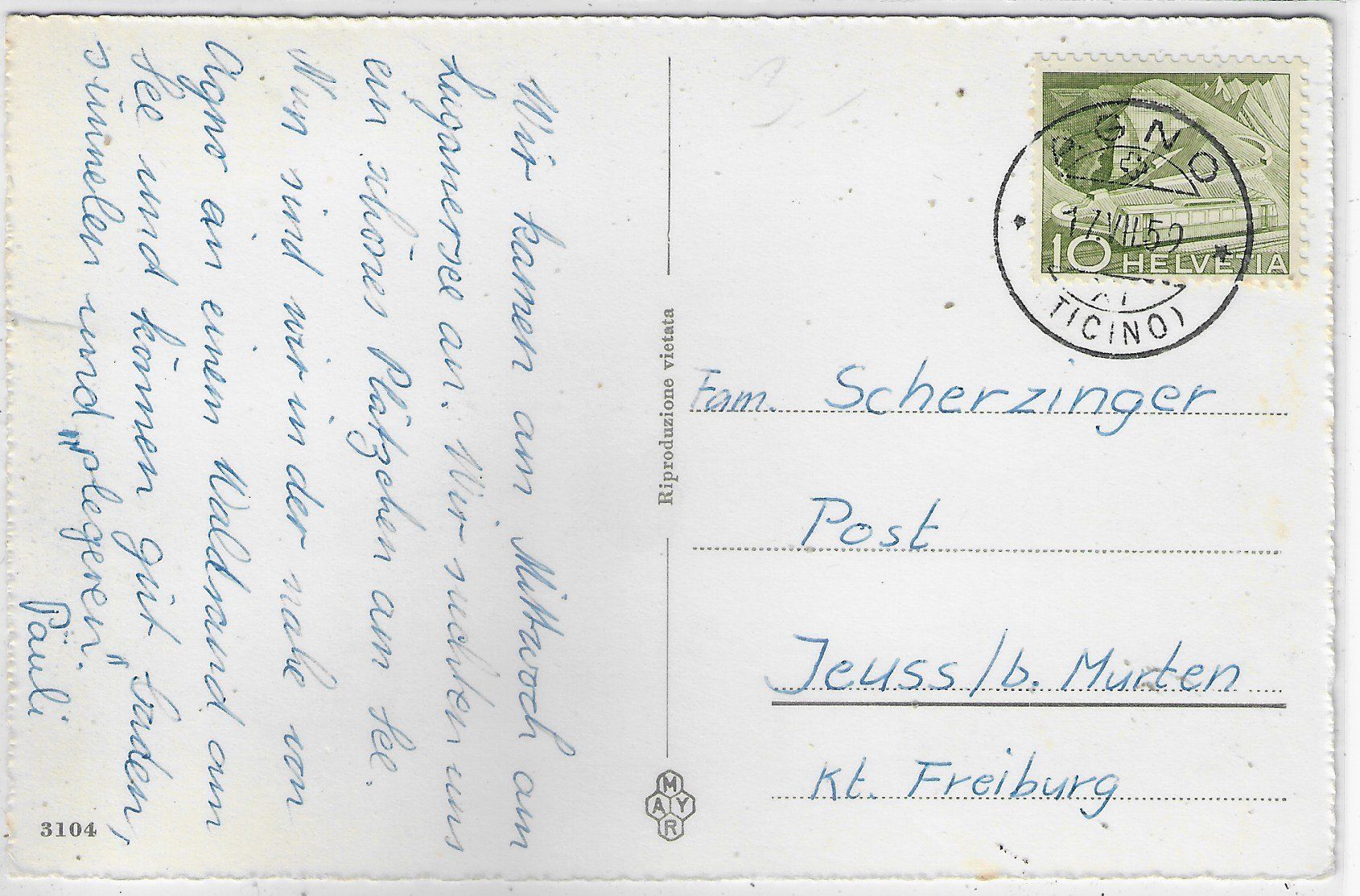 Cartes postales: Agno - Multiview – D'occasion à Ettingen par Kartenplanet 1