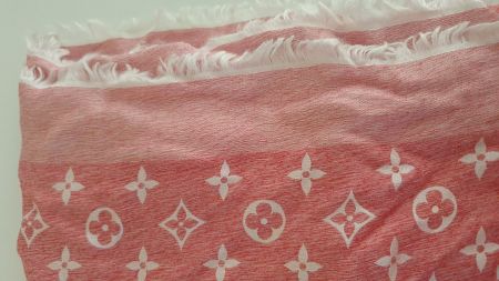 Louis vuitton schal monogram tshirting rouge fullset neu