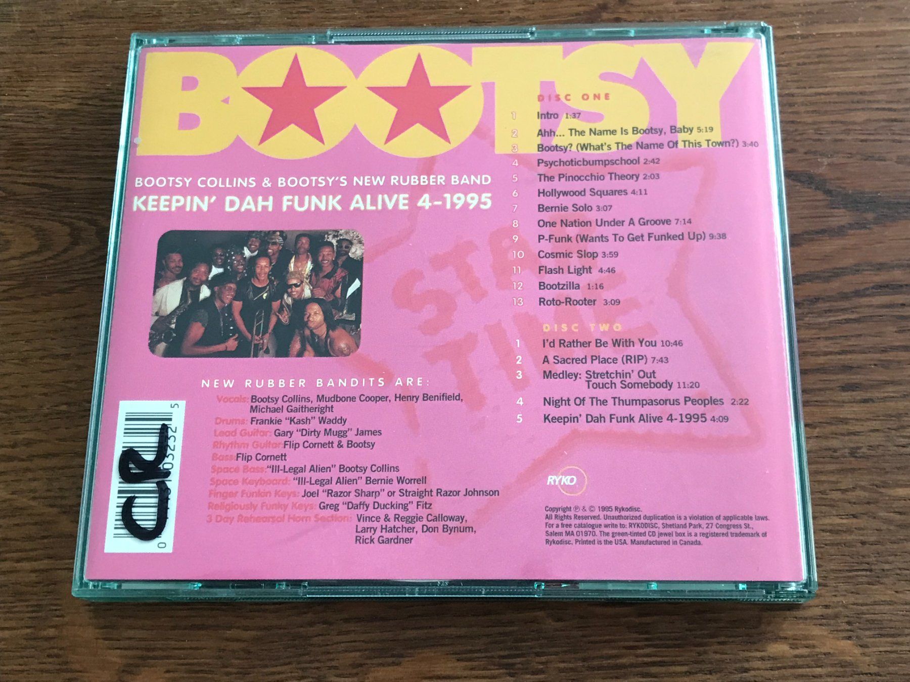 CD: BOOTSY'S RUBBER BAND - Keepin' Dah Funk "Alive" 4-1995 - 2CD – Usato da Buchs AG venduto da Archie 2