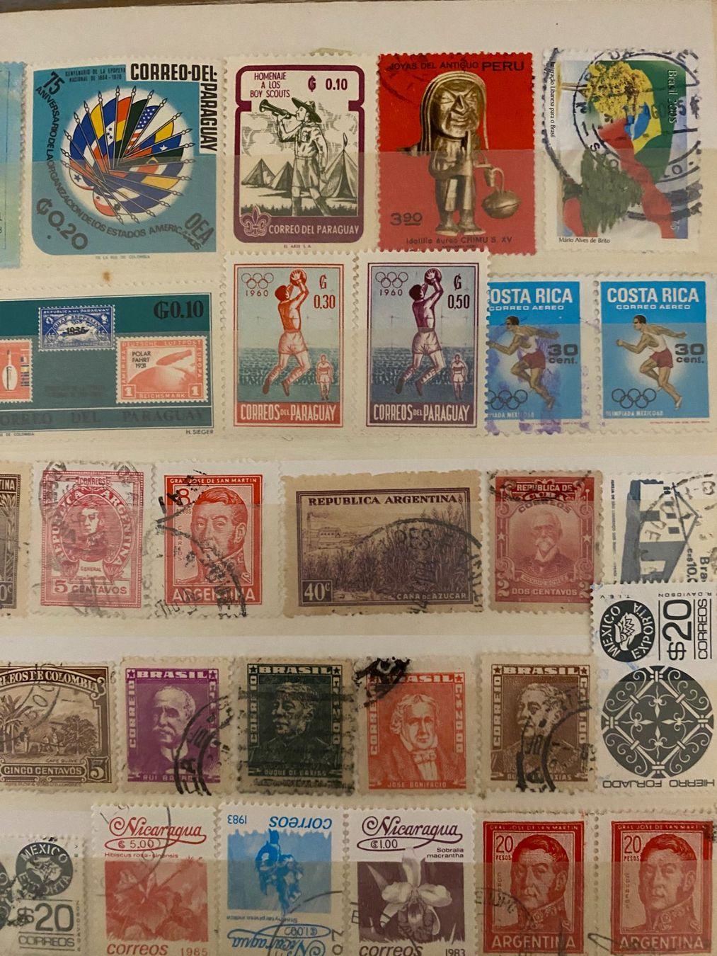 Alle Briefmarken: Briefmarken-Sammlung, Südamerica – Gebraucht aus matten b. interlaken von jfran17 2