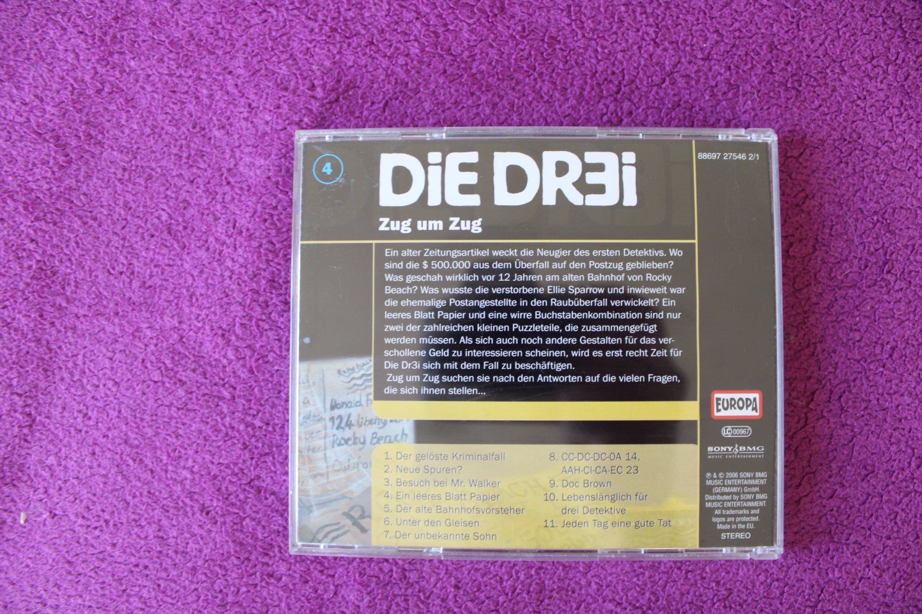 CD: DiE DR3i CD - Zug um Zug - Folge 4 – Usato da Müllheim Dorf venduto da Seeeule01 1