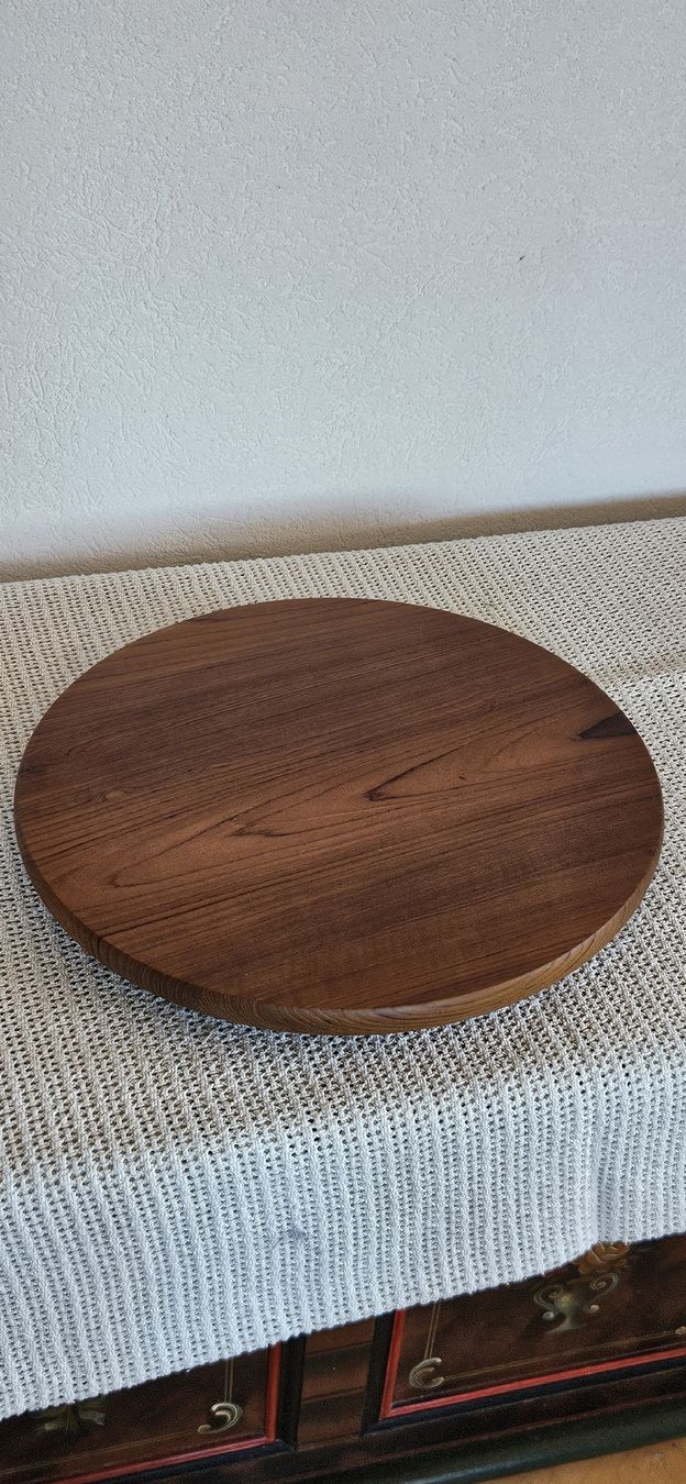 Piatti di portata: Holzplatte Echtholz drehend 40cm – Usato da Belp venduto da Ginus85