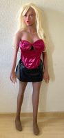 Corsagentop sexy Corsage Top bordeau Glanz Gr. S (K9)