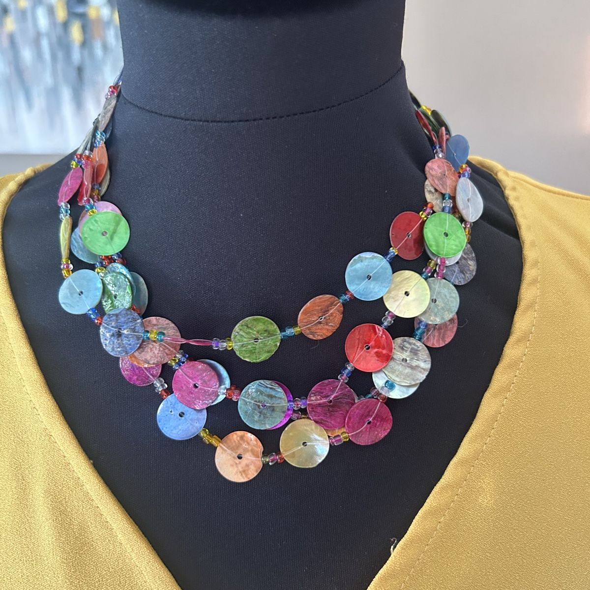 Nafnaf Vestiti: NAF NAF robe & collier 💛 S – Usato da Fribourg venduto da ficelle_de_luge 1