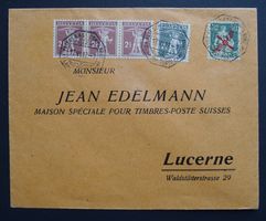 F2 mit Vollstempel sauber auf Brief, Kat: 300.-