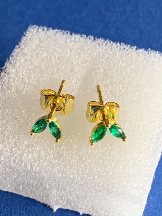 Zitronen Ohrstecker Mit Grünen Blättern - Süße Frucht Ohrringe Für Damen Festival