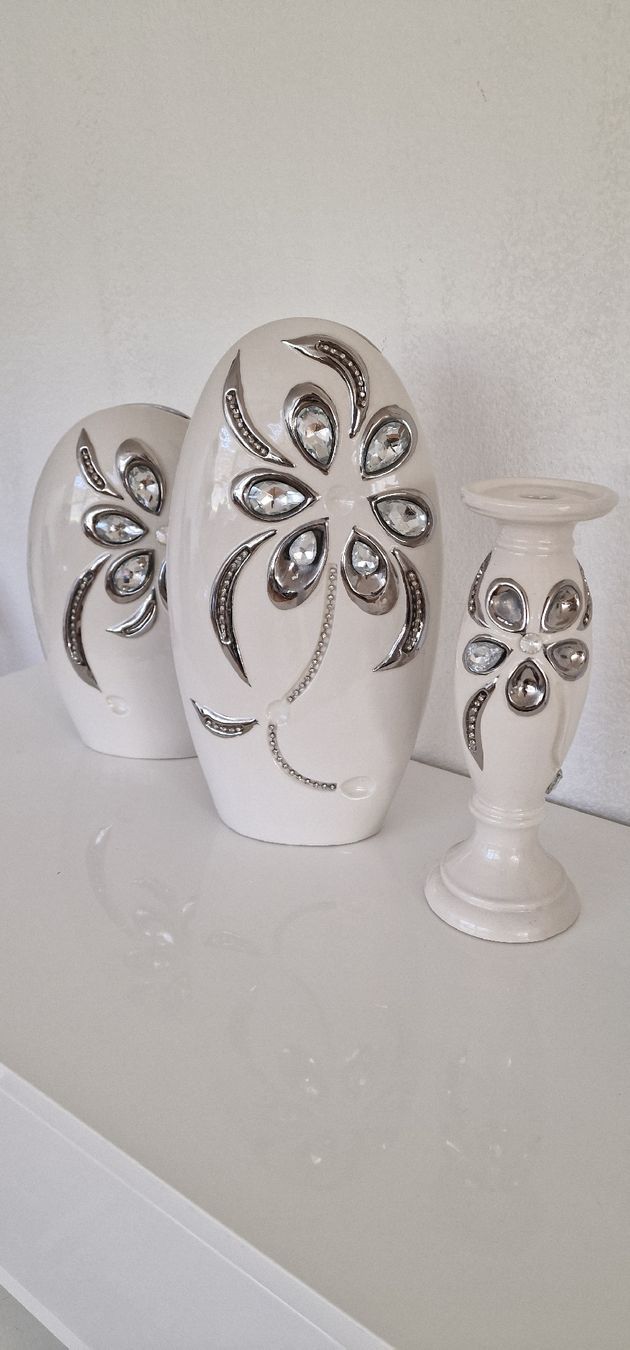 Tutte le decorazioni: Edle Vasen mit Strass, 2-teiliges Set, – Usato da Zürich venduto da Abrar123 1