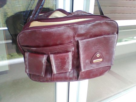 Sac en cuir Samsonite à bandoulière