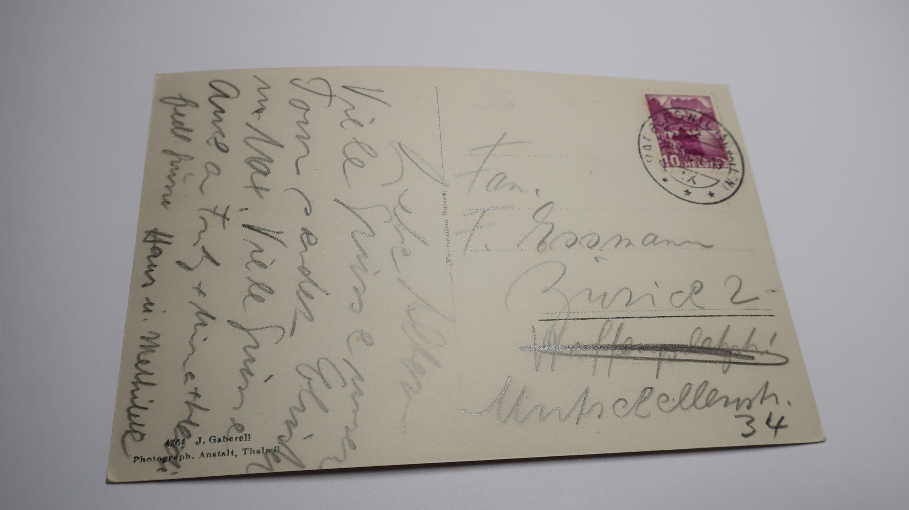Cartes postales: Rapperswil das Schloss  1937 – D'occasion à Cormoret par Pascalll2001 3