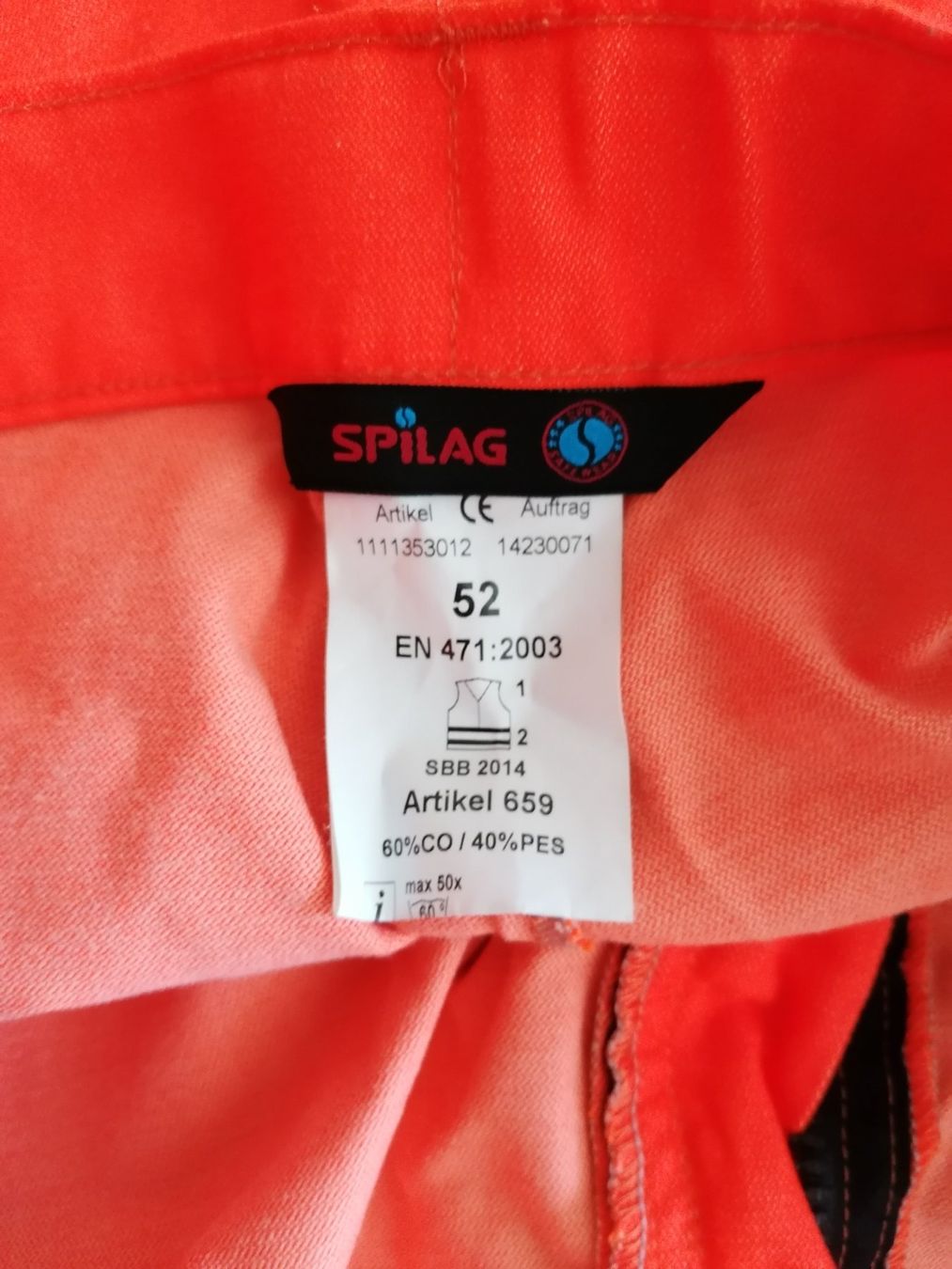 Spilag Pantalons: Spilag Warnschutz Arbeitshose Gr. 52 – D'occasion à Reiden par mja_2bsk 5