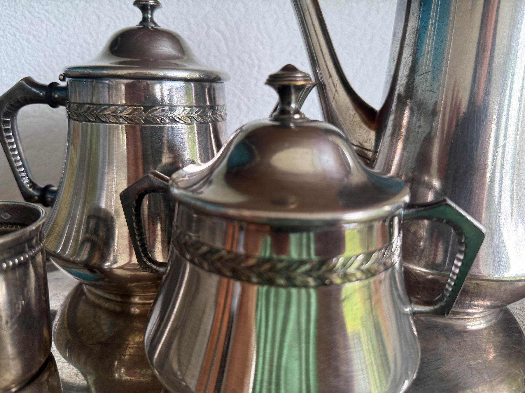 WMF Geschirrsets: WMF Art Déco Kaffee-/Teeservice versilbert ca. 20er Jahre – Gebraucht aus Kirchdorf von Vintagewunder 2