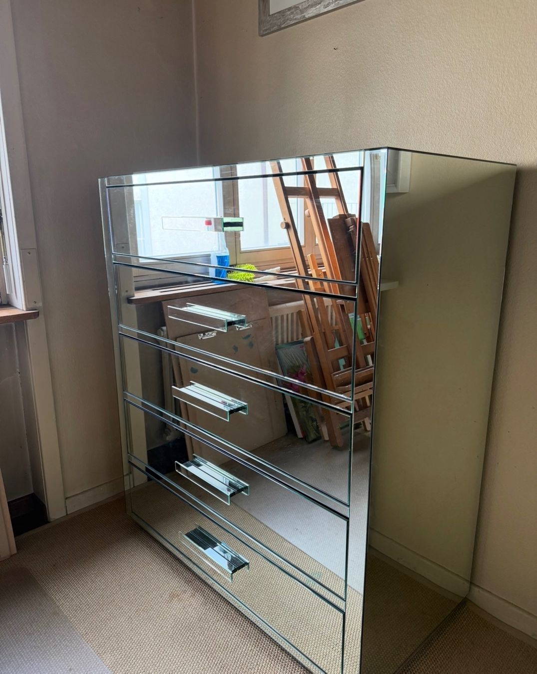 Commodes: Exklusive Kommode aus Spiegelglas – D'occasion à Zürich par all_766h 3