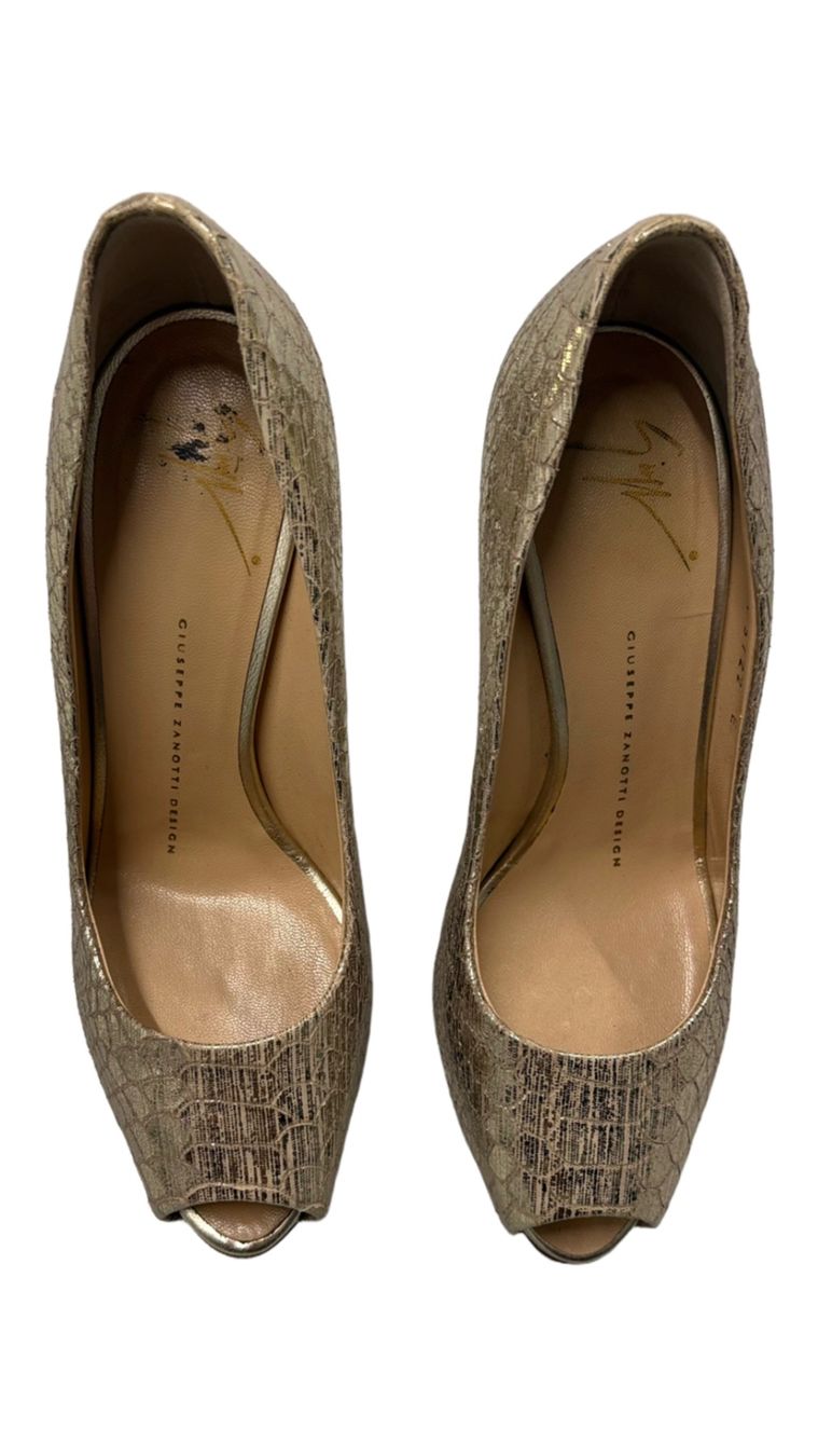 Zanotti Scarpe da donna: Giuseppe Zanotti Pumps Gold Gr. 37.5 Python Optik 11cm Leder – Nuovo (secondo la descrizione) da Regensdorf venduto da secondchancefashion 4