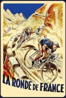 Blechschild-LA RONDE DE FRANCE