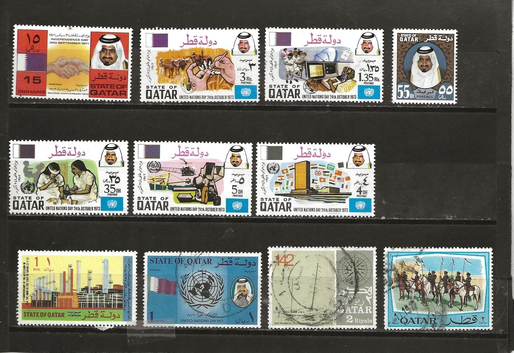 Alle Briefmarken: Qatar 1973... lot – Gebraucht aus Sion von PierreP01 1