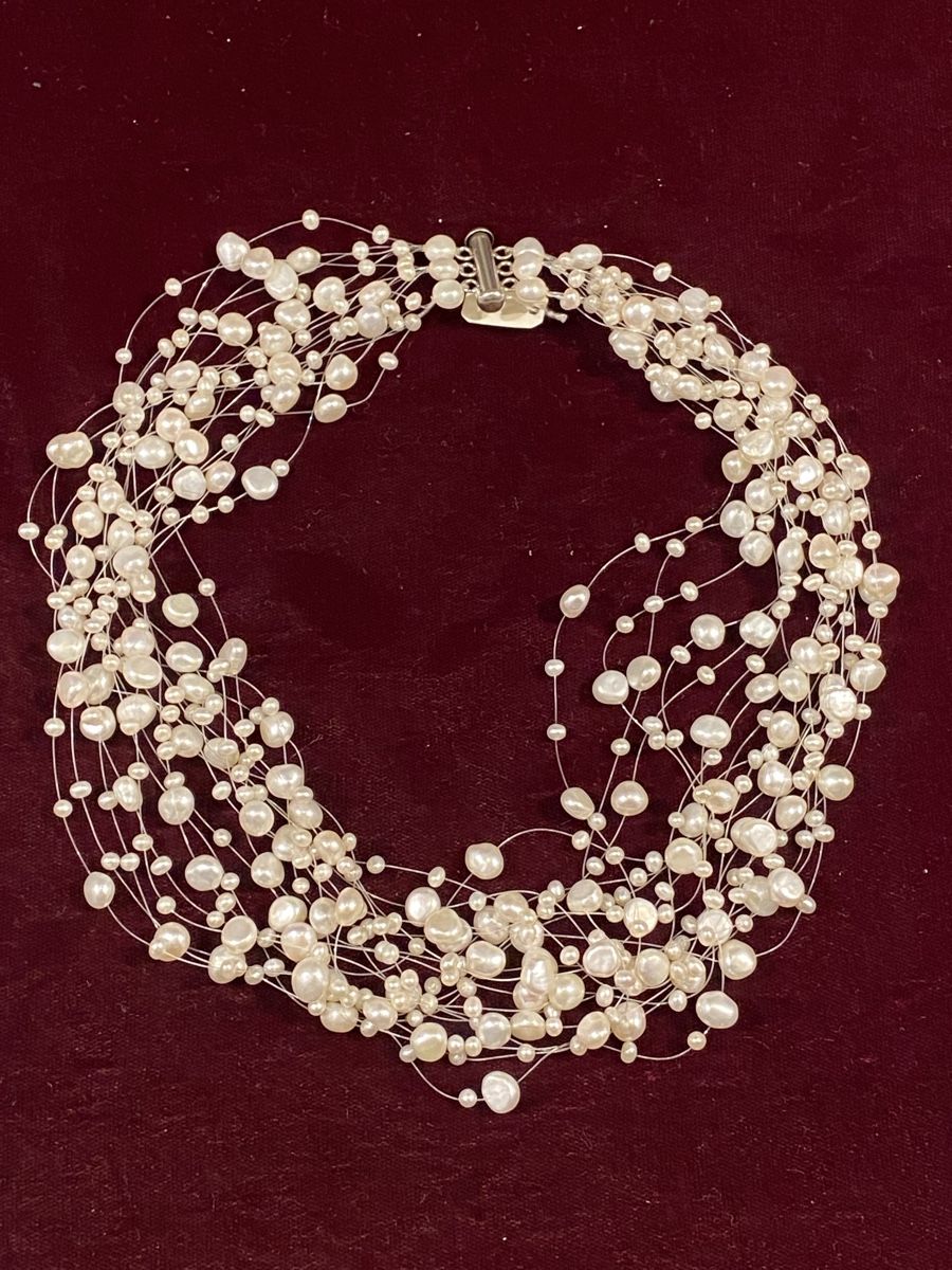 Catenine: Mehrrang Perlcollier – Nuovo e nell'imballaggio originale da Münsingen venduto da Goldschmiede_Ambrosi 1